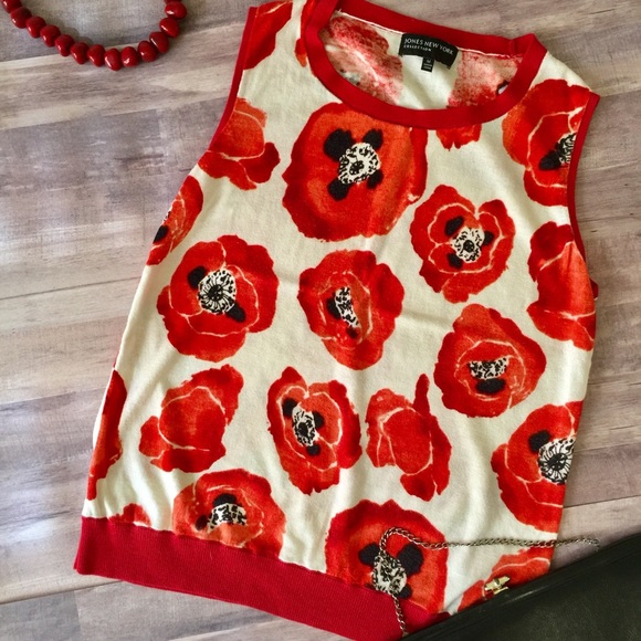 Jones New York Tops - Jones New York Floral Vest